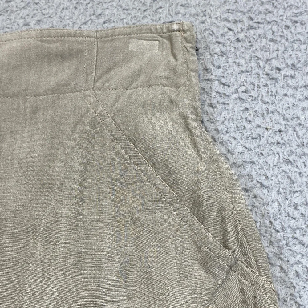 MaxMara Skirt Womens 12 Beige Silk High Waisted‎ Midi Straight Italy Russek's